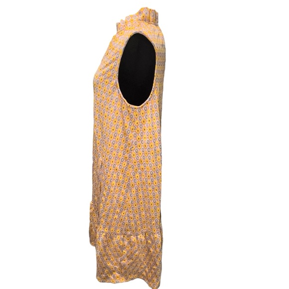 Tyler Boe V Neck Sleeveless Poppy Jacquard Retro Dress size Medium - Picture 3 of 10